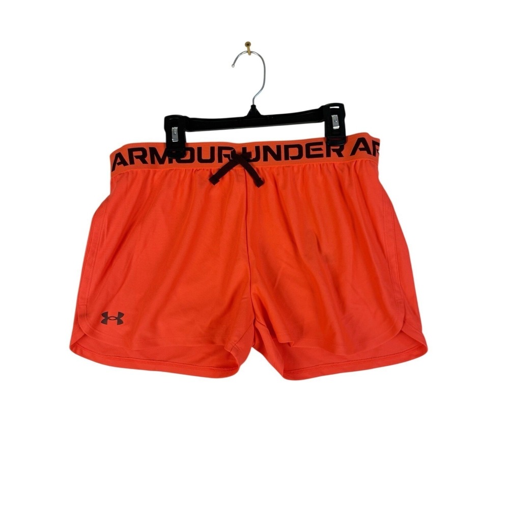 Under T NWT Youth XL Orange Fly By Shorts HeatGear Loose Athletic Running
